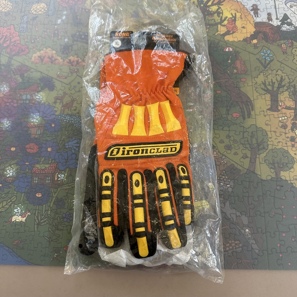 NWT KONG Impact Protection Dexterity Iron Clad Safety Gloves Size Men's XL